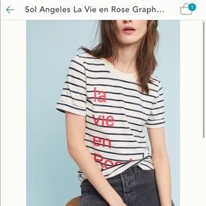Anthropologie Sol Angeles stripped t-shirt